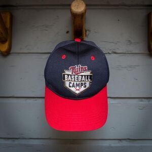 MLB MN Twins Camp Navy Adjustable Back Baseball Cap